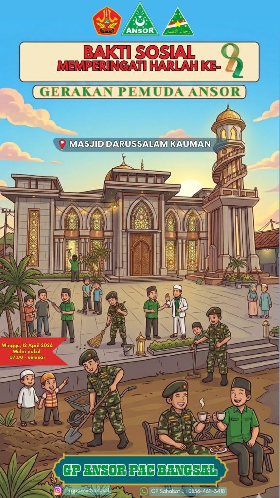 Bakti Sosial dan Kerja Bakti GP Ansor