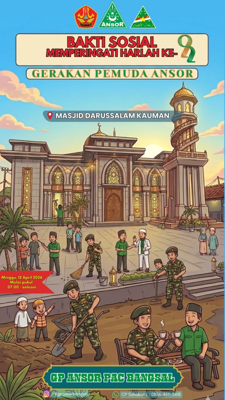 Bakti Sosial dan Kerja Bakti GP Ansor