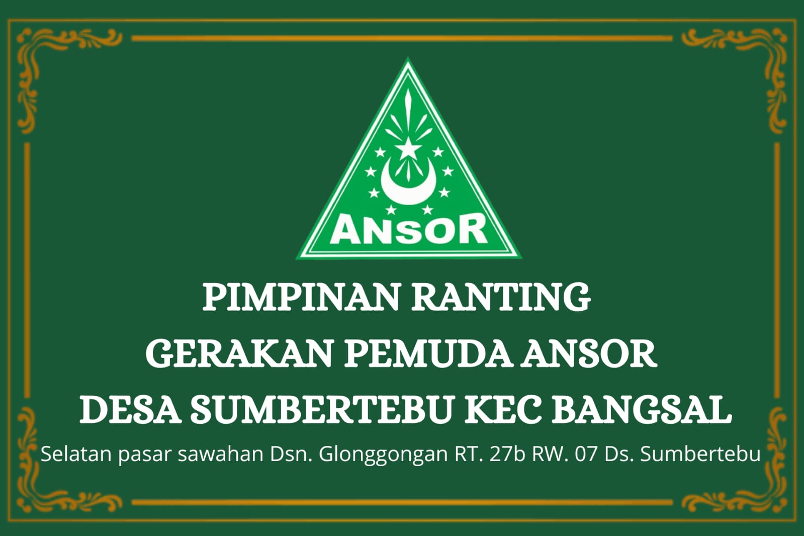 Pimpinan Ranting GP. Ansor Desa Sumbertebu